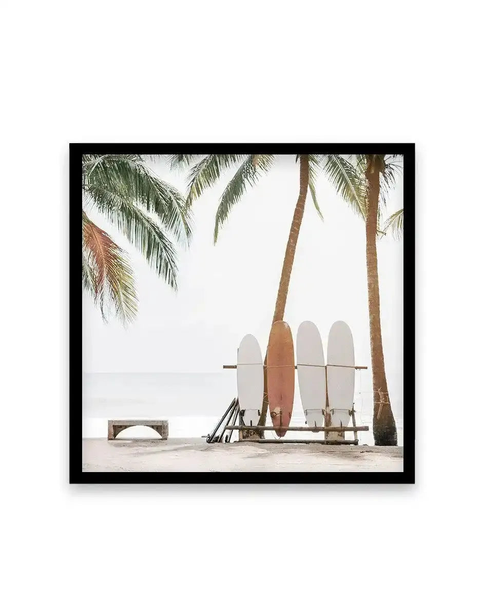 Hawaii Days SQ Art Print-PRINT-Olive et Oriel-Olive et Oriel-70x70 cm | 27.5" x 27.5"-Black-With White Border-Buy-Australian-Art-Prints-Online-with-Olive-et-Oriel-Your-Artwork-Specialists-Austrailia-Decorate-With-Coastal-Photo-Wall-Art-Prints-From-Our-Beach-House-Artwork-Collection-Fine-Poster-and-Framed-Artwork