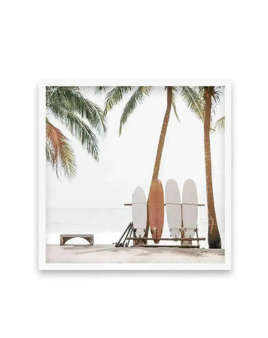 Hawaii Days SQ Art Print-PRINT-Olive et Oriel-Olive et Oriel-70x70 cm | 27.5" x 27.5"-White-With White Border-Buy-Australian-Art-Prints-Online-with-Olive-et-Oriel-Your-Artwork-Specialists-Austrailia-Decorate-With-Coastal-Photo-Wall-Art-Prints-From-Our-Beach-House-Artwork-Collection-Fine-Poster-and-Framed-Artwork