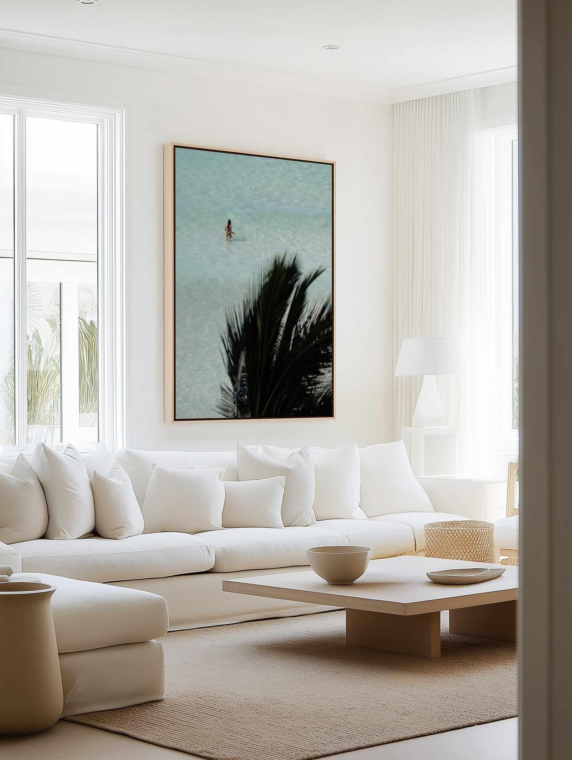 Hawaii Girl by Teigan Geercke | Framed Canvas Art Print from Olive et Oriel where you can shop wallpaper and artworks online