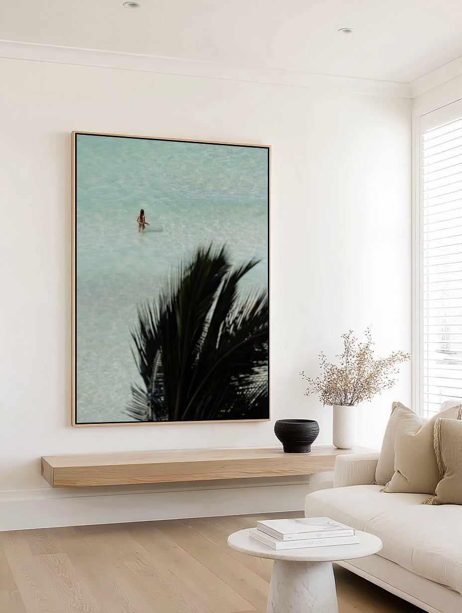 Hawaii Girl by Teigan Geercke | Framed Canvas Art Print from Olive et Oriel where you can shop wallpaper and artworks online