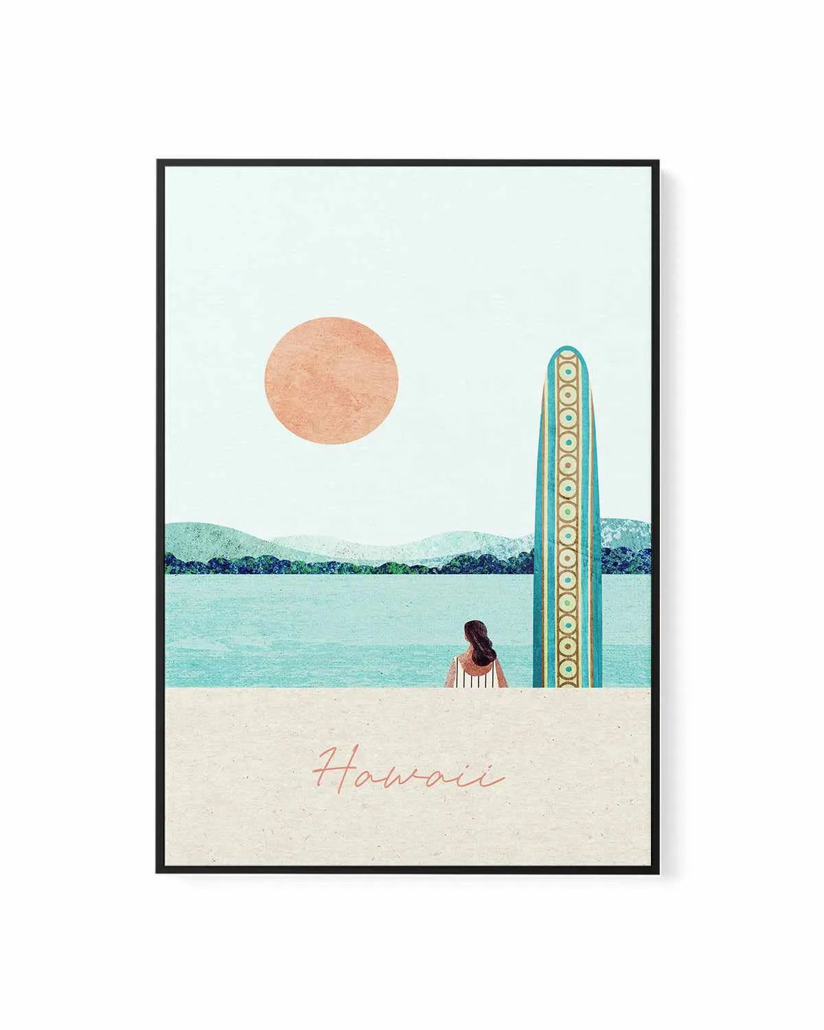 Hawaii II by Henry Rivers | Framed Canvas Art Print from Olive et Oriel where you can shop wallpaper and artworks online