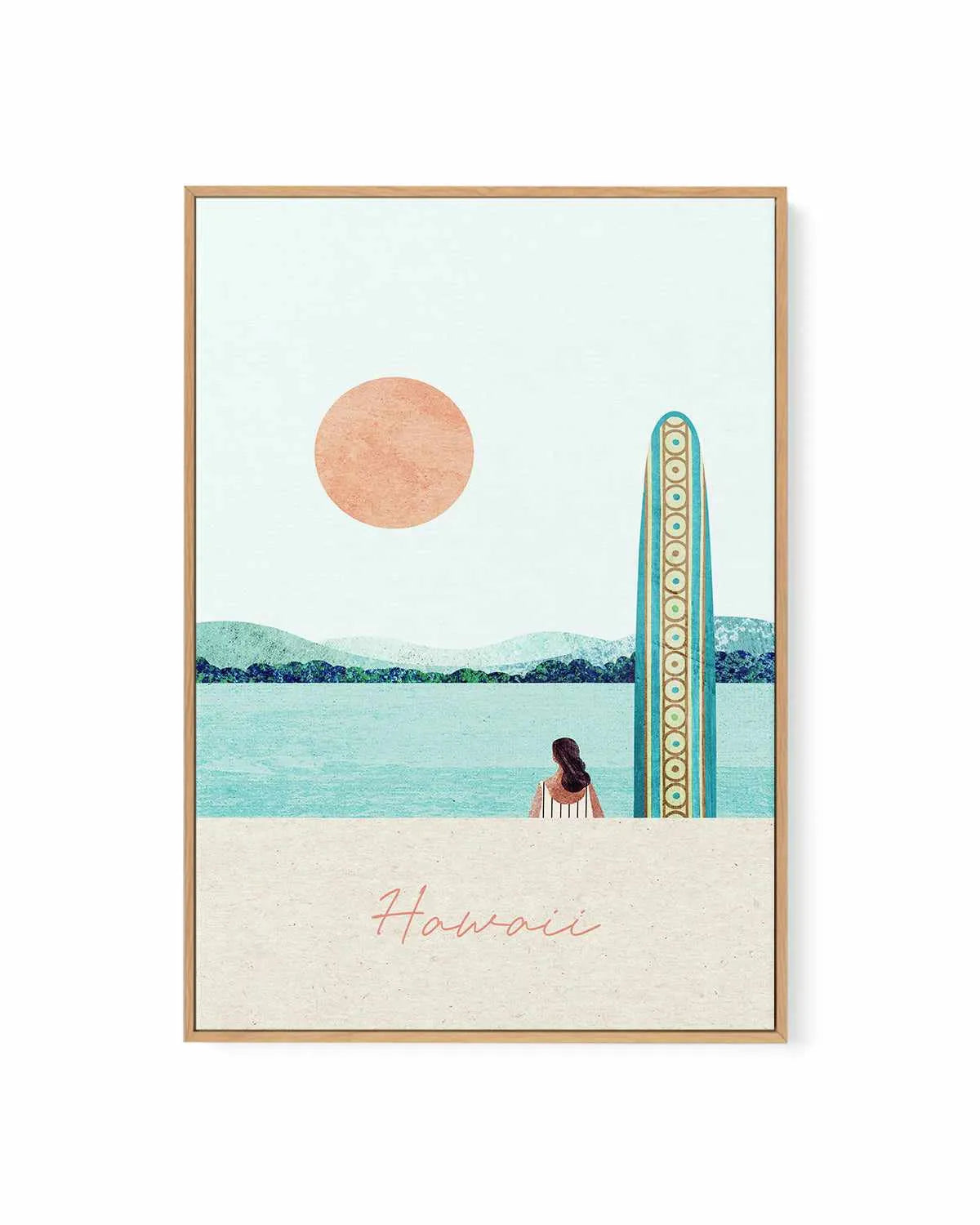 Hawaii II by Henry Rivers | Framed Canvas Art Print from Olive et Oriel where you can shop wallpaper and artworks online