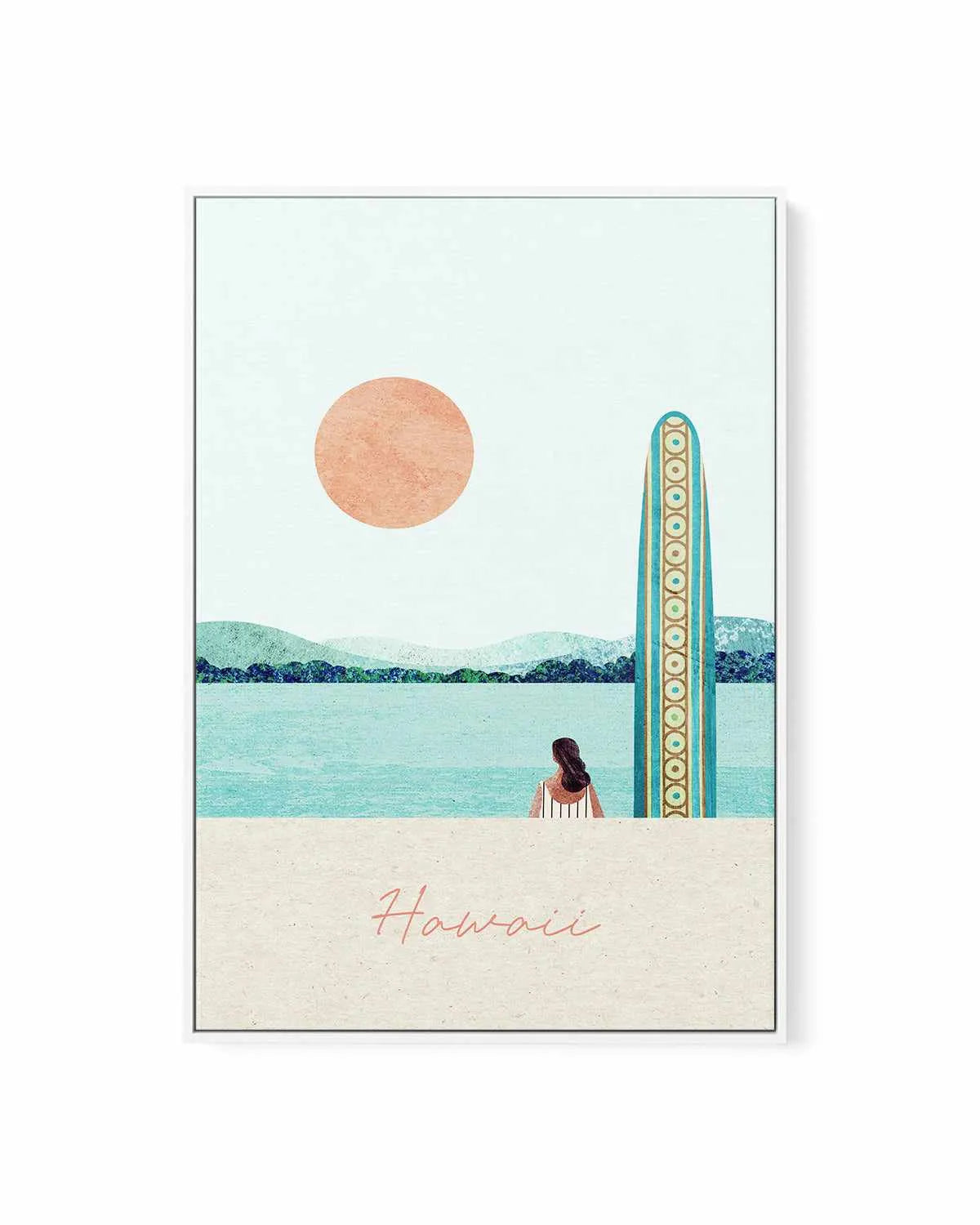 Hawaii II by Henry Rivers | Framed Canvas Art Print from Olive et Oriel where you can shop wallpaper and artworks online