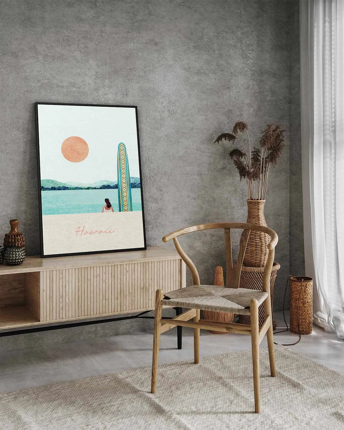 Hawaii II by Henry Rivers | Framed Canvas Art Print from Olive et Oriel where you can shop wallpaper and artworks online