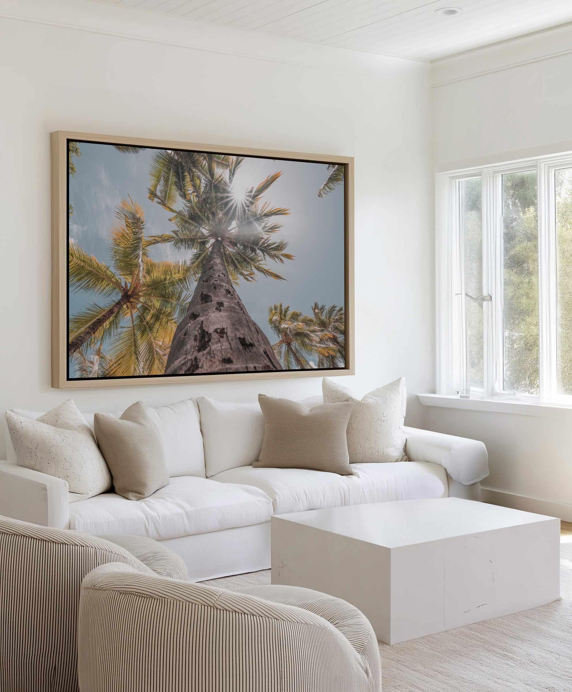 Hawaii Palms by Ozzy Geercke | Framed Canvas Art Print from Olive et Oriel where you can shop wallpaper and artworks online