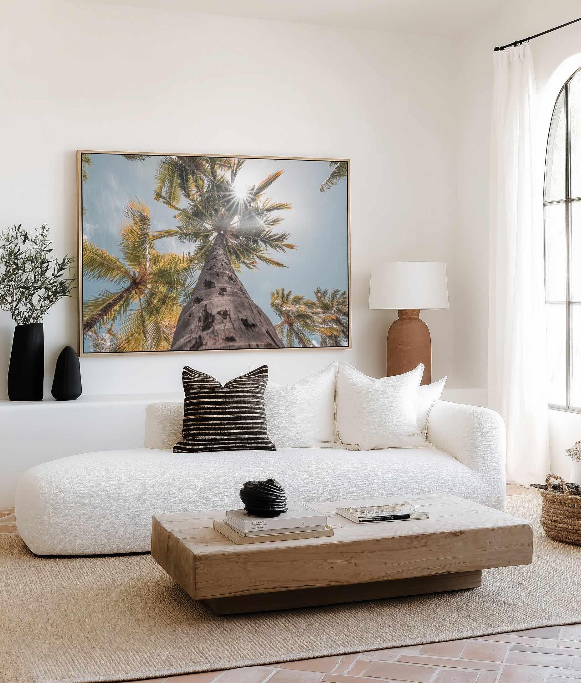 Hawaii Palms by Ozzy Geercke | Framed Canvas Art Print from Olive et Oriel where you can shop wallpaper and artworks online