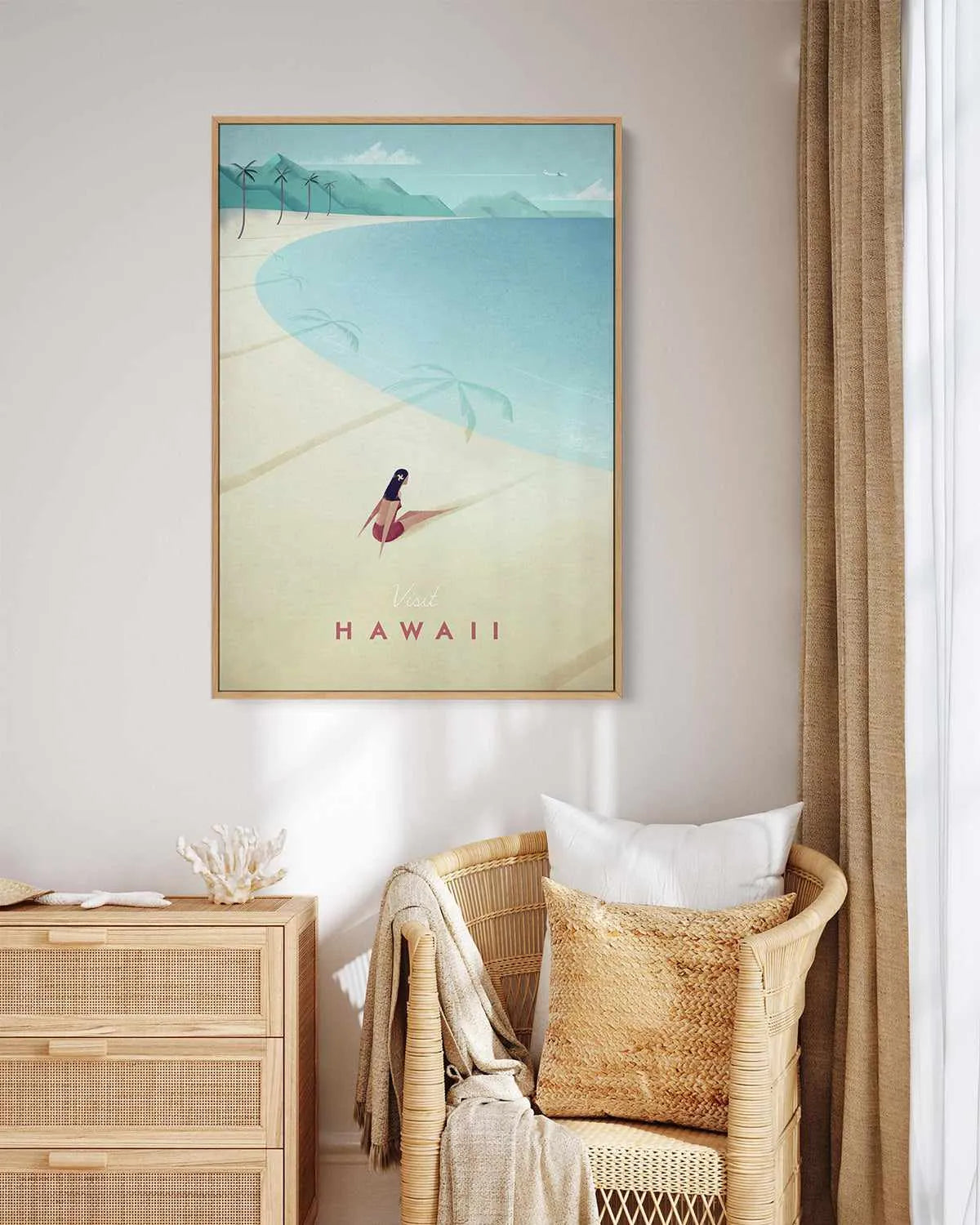 Hawaii by Henry Rivers | Framed Canvas Art Print from Olive et Oriel where you can shop wallpaper and artworks online