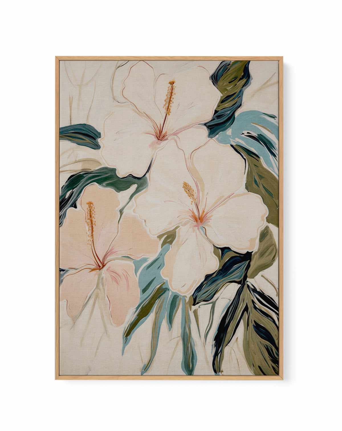 Hawaiian Hibiscus No II | Framed Canvas Art Print