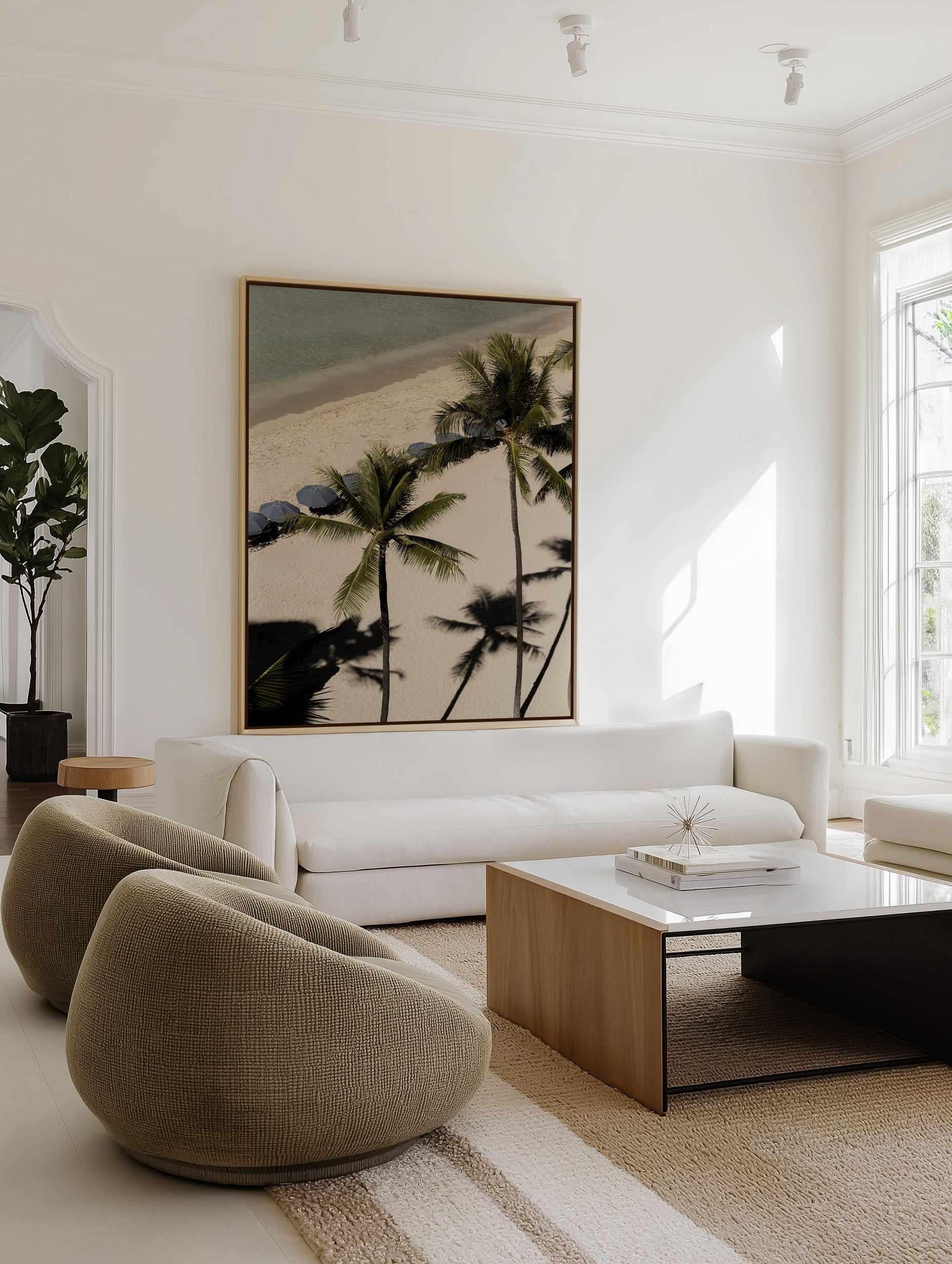 Hawaiian View by Teigan Geercke | Framed Canvas Art Print from Olive et Oriel where you can shop wallpaper and artworks online