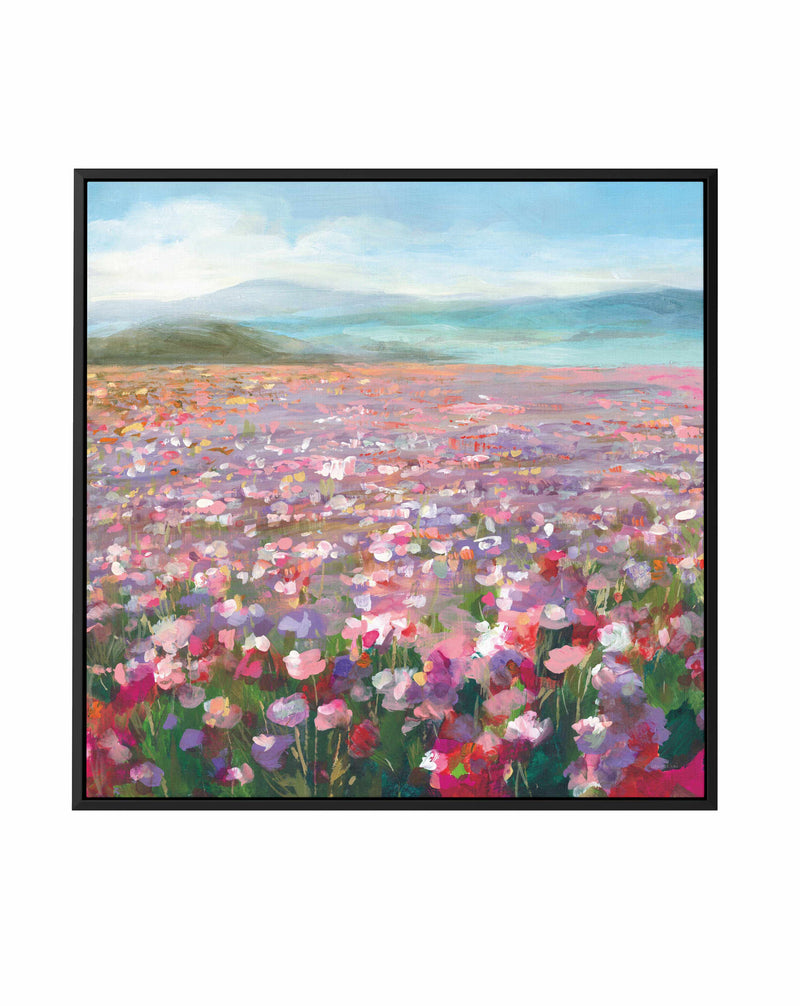 Headland Wildflowers | Framed Canvas Art Print