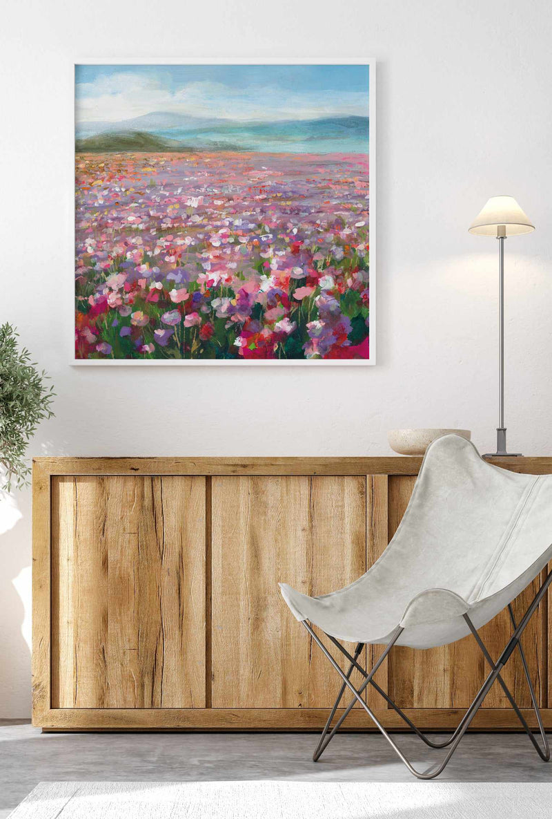 Headland Wildflowers | Framed Canvas Art Print