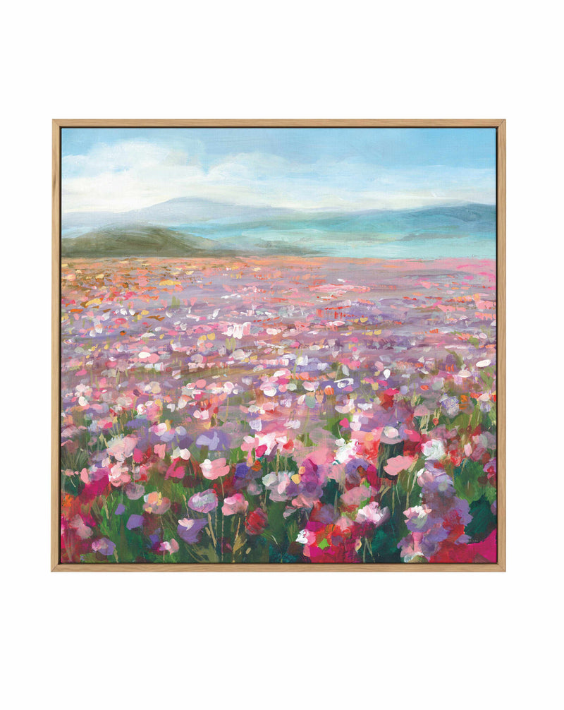 Headland Wildflowers | Framed Canvas Art Print