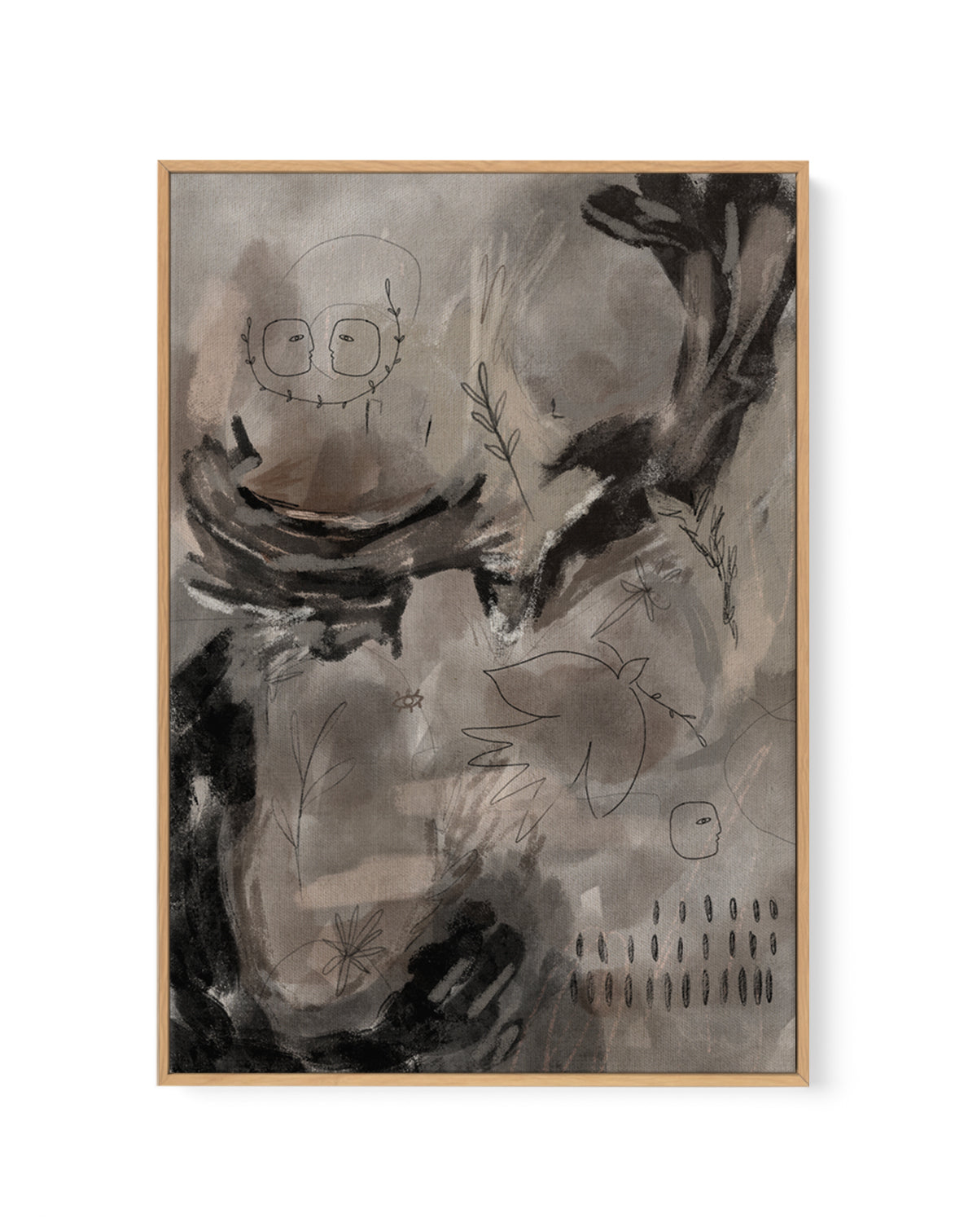 Heart Dynamics by Shatha Al Dafai | Framed Canvas Art Print