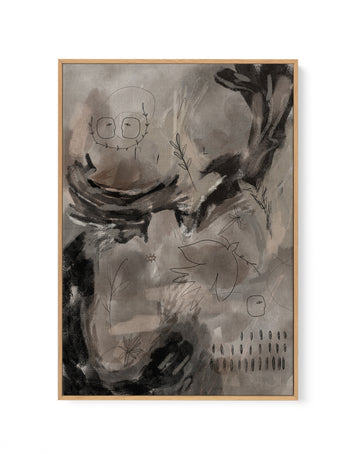 Heart Dynamics by Shatha Al Dafai | Framed Canvas Art Print