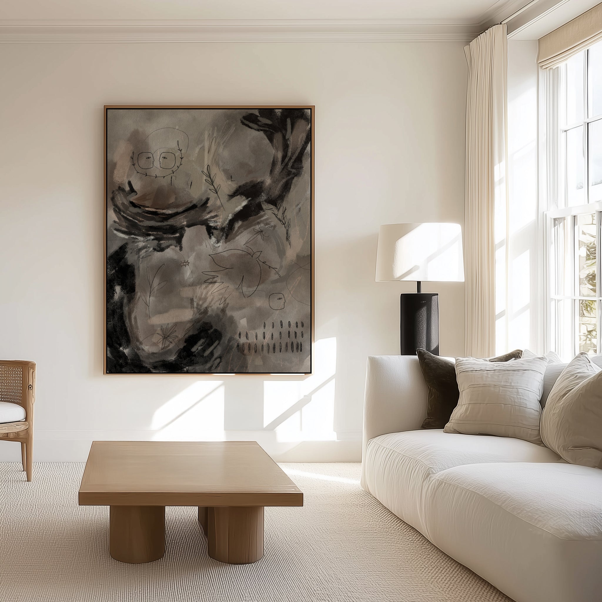 Heart Dynamics by Shatha Al Dafai | Framed Canvas Art Print
