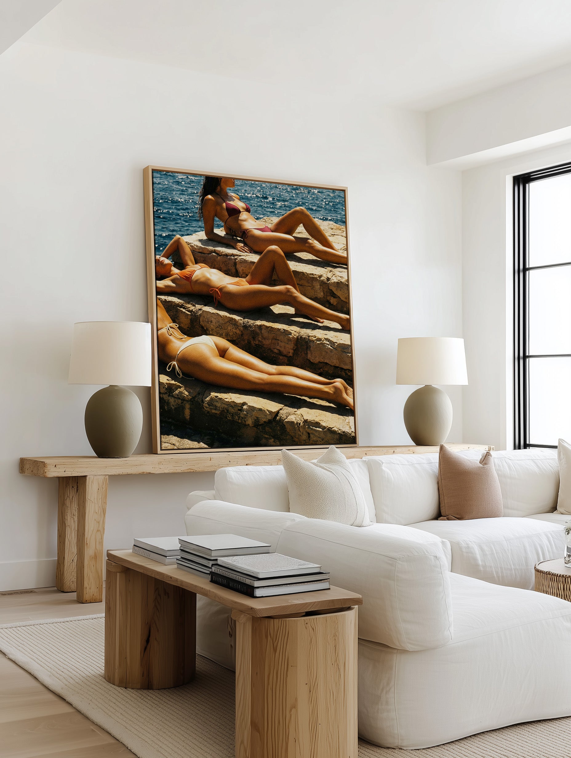 Heatwave Club | Framed Canvas Art Print