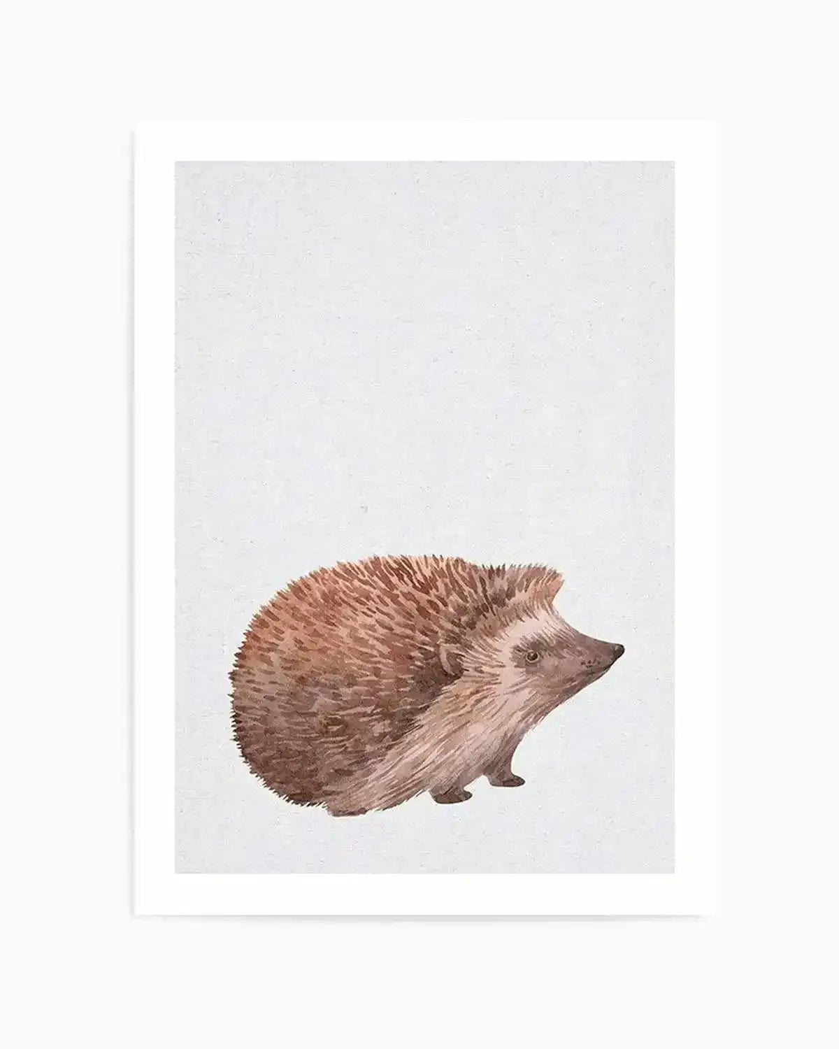 Hedgehog on Linen I Art Print from Olive et Oriel where you can shop wallpaper and artworks online