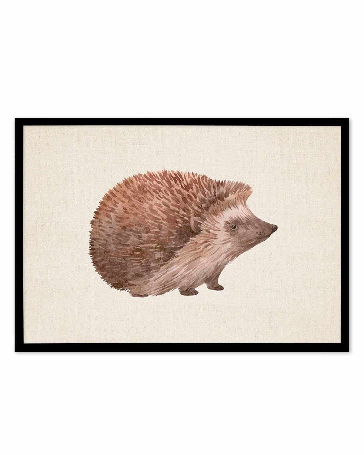 Hedgehog on Linen I | LS Art Print