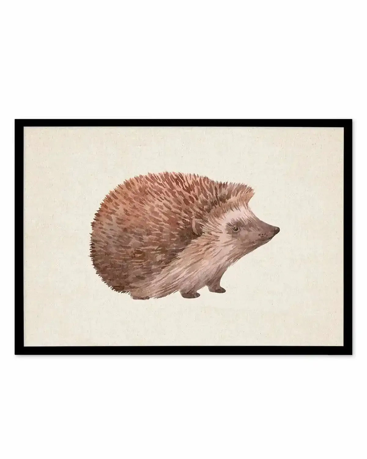 Hedgehog on Linen I | LS Art Print from Olive et Oriel where you can shop wallpaper and artworks online