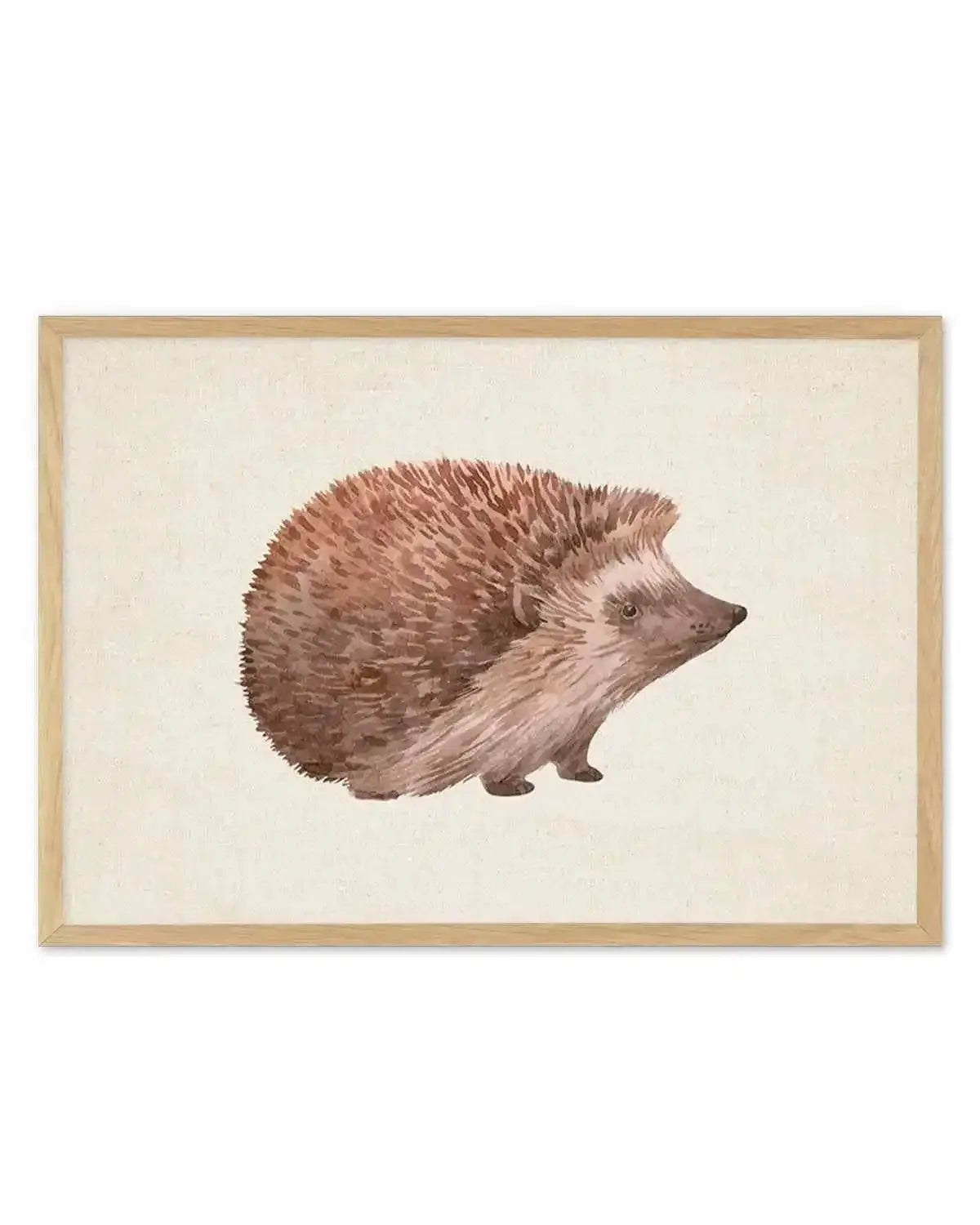 Hedgehog on Linen I | LS Art Print from Olive et Oriel where you can shop wallpaper and artworks online