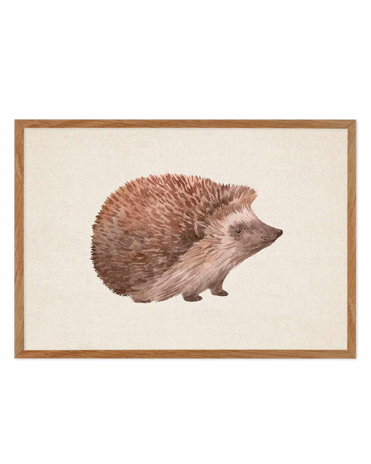 Hedgehog on Linen I | LS Art Print