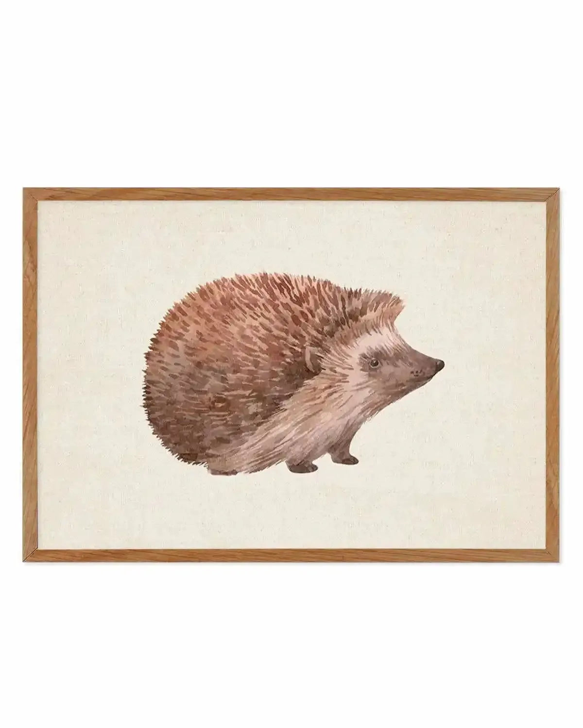 Hedgehog on Linen I | LS Art Print from Olive et Oriel where you can shop wallpaper and artworks online