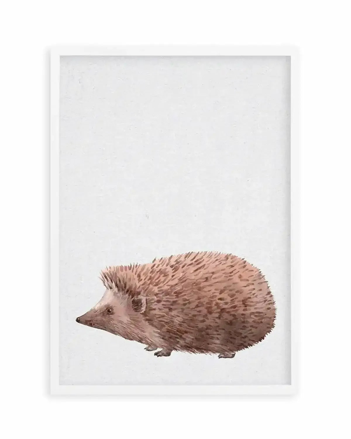 Hedgehog on Linen II Art Print from Olive et Oriel where you can shop wallpaper and artworks online