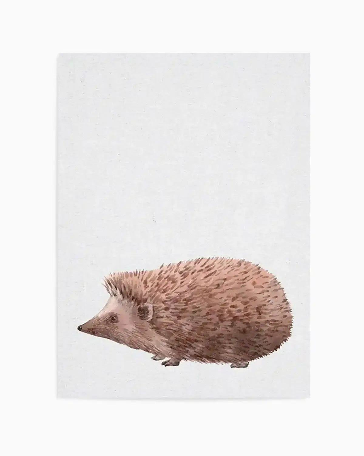 Hedgehog on Linen II Art Print from Olive et Oriel where you can shop wallpaper and artworks online