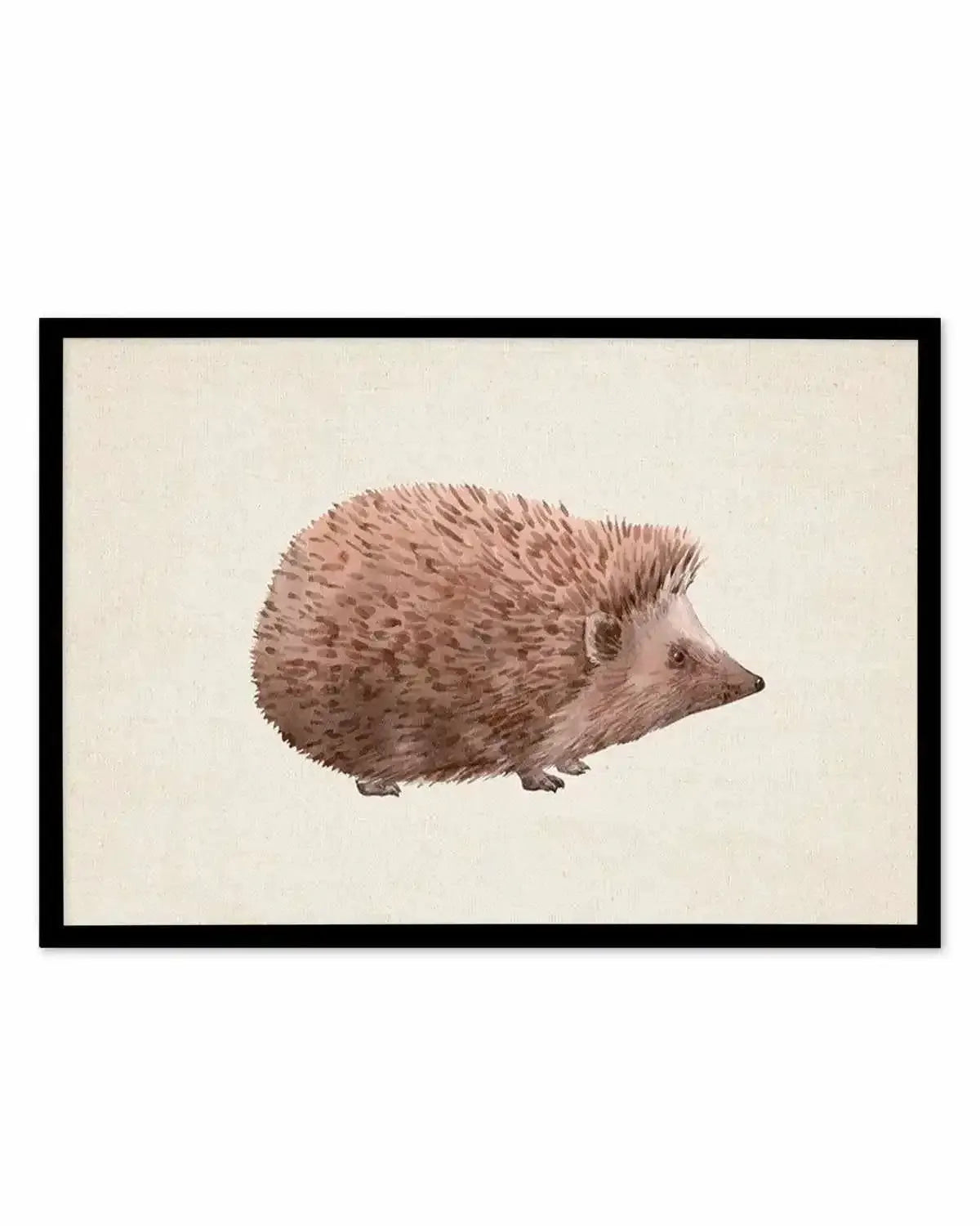 Hedgehog on Linen II | LS Art Print from Olive et Oriel where you can shop wallpaper and artworks online