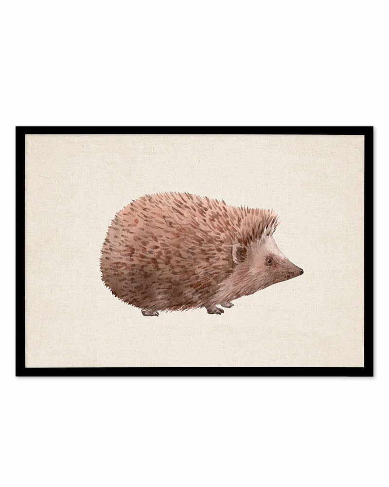 Hedgehog on Linen II | LS Art Print