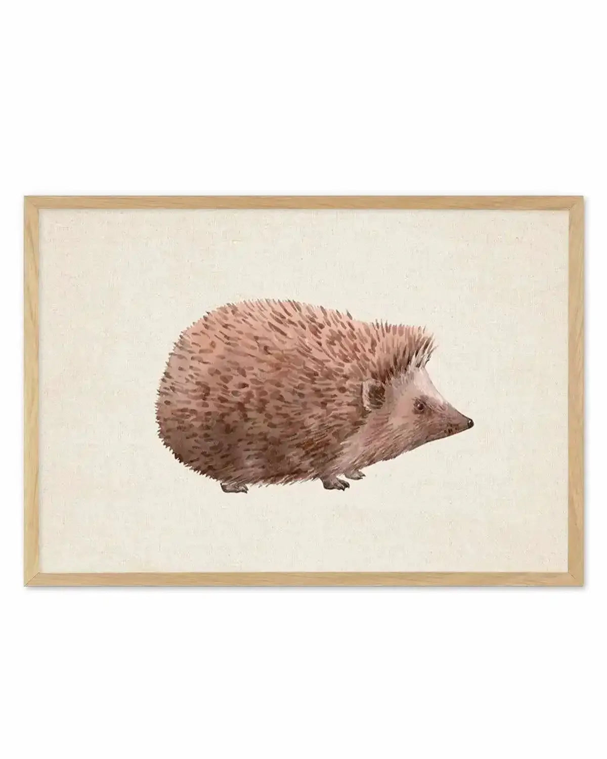 Hedgehog on Linen II | LS Art Print from Olive et Oriel where you can shop wallpaper and artworks online