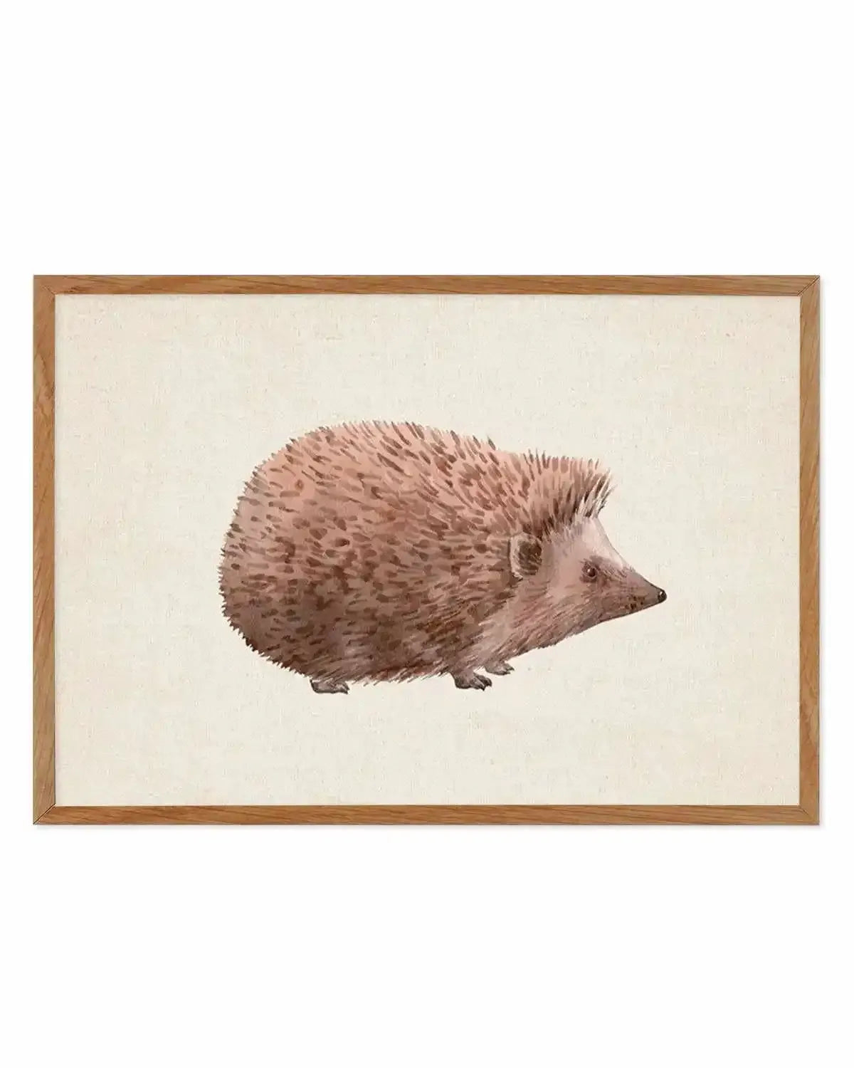 Hedgehog on Linen II | LS Art Print from Olive et Oriel where you can shop wallpaper and artworks online