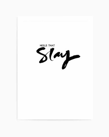 Heels That Slay Art Print from Olive et Oriel where you can shop wallpaper and artworks online