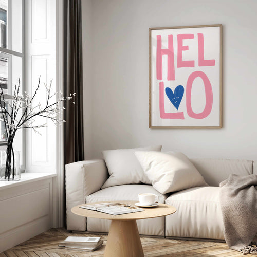 Hello By Athene Fritsch | Framed Canvas Art Print