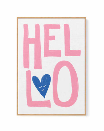 Hello By Athene Fritsch | Framed Canvas Art Print from Olive et Oriel where you can shop wallpaper and artworks online