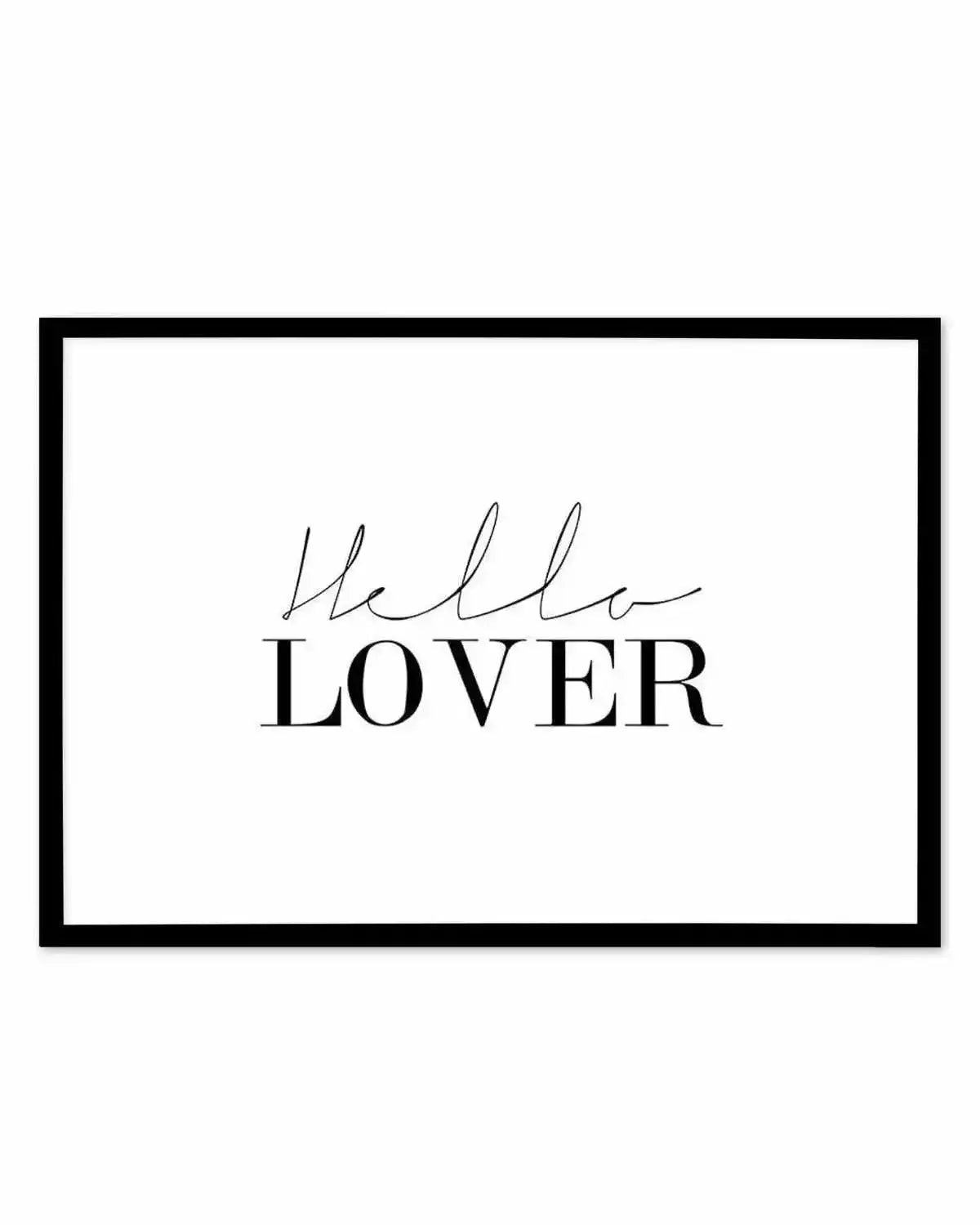 Hello Lover | LS Art Print from Olive et Oriel where you can shop wallpaper and artworks online