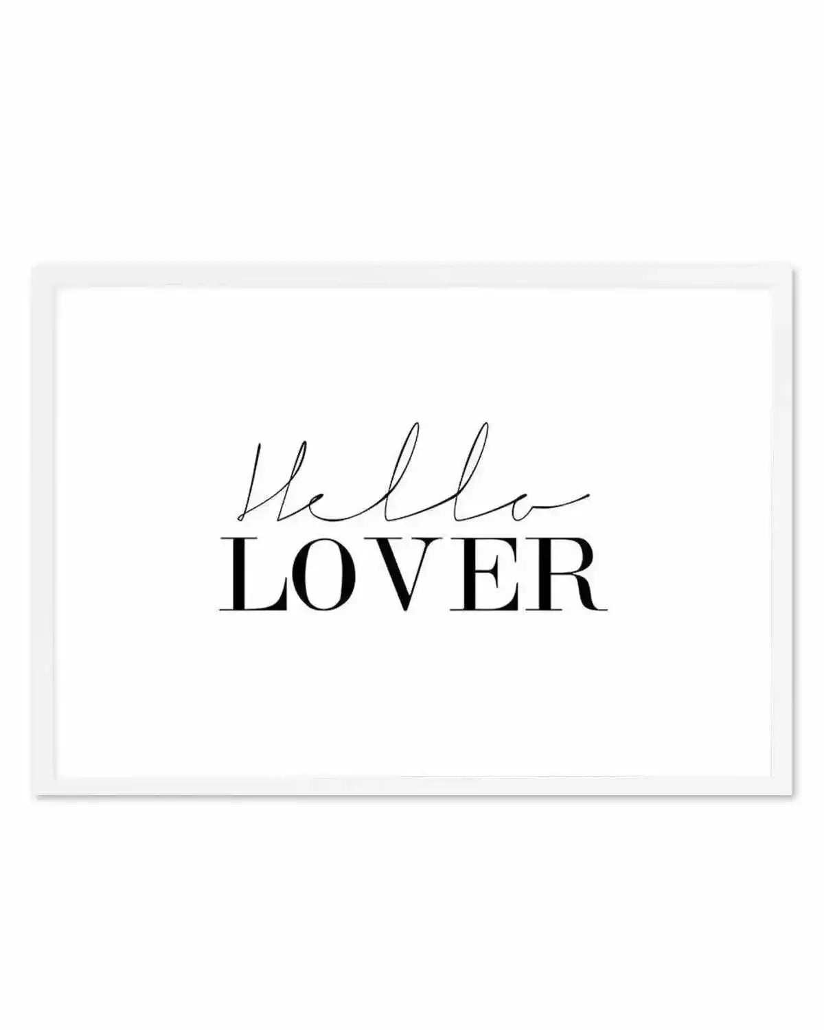 Hello Lover | LS Art Print from Olive et Oriel where you can shop wallpaper and artworks online