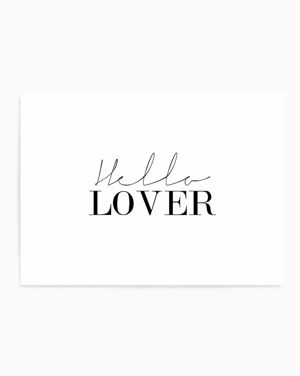 Hello Lover | LS Art Print from Olive et Oriel where you can shop wallpaper and artworks online
