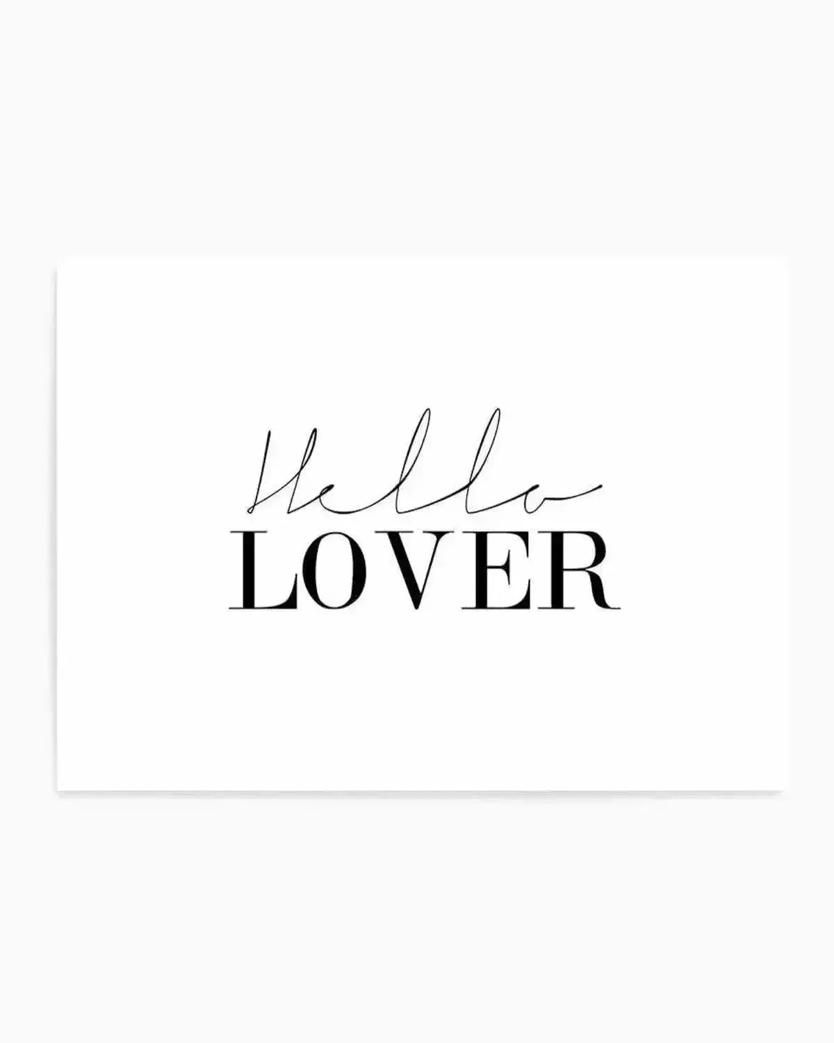 Hello Lover | LS Art Print from Olive et Oriel where you can shop wallpaper and artworks online