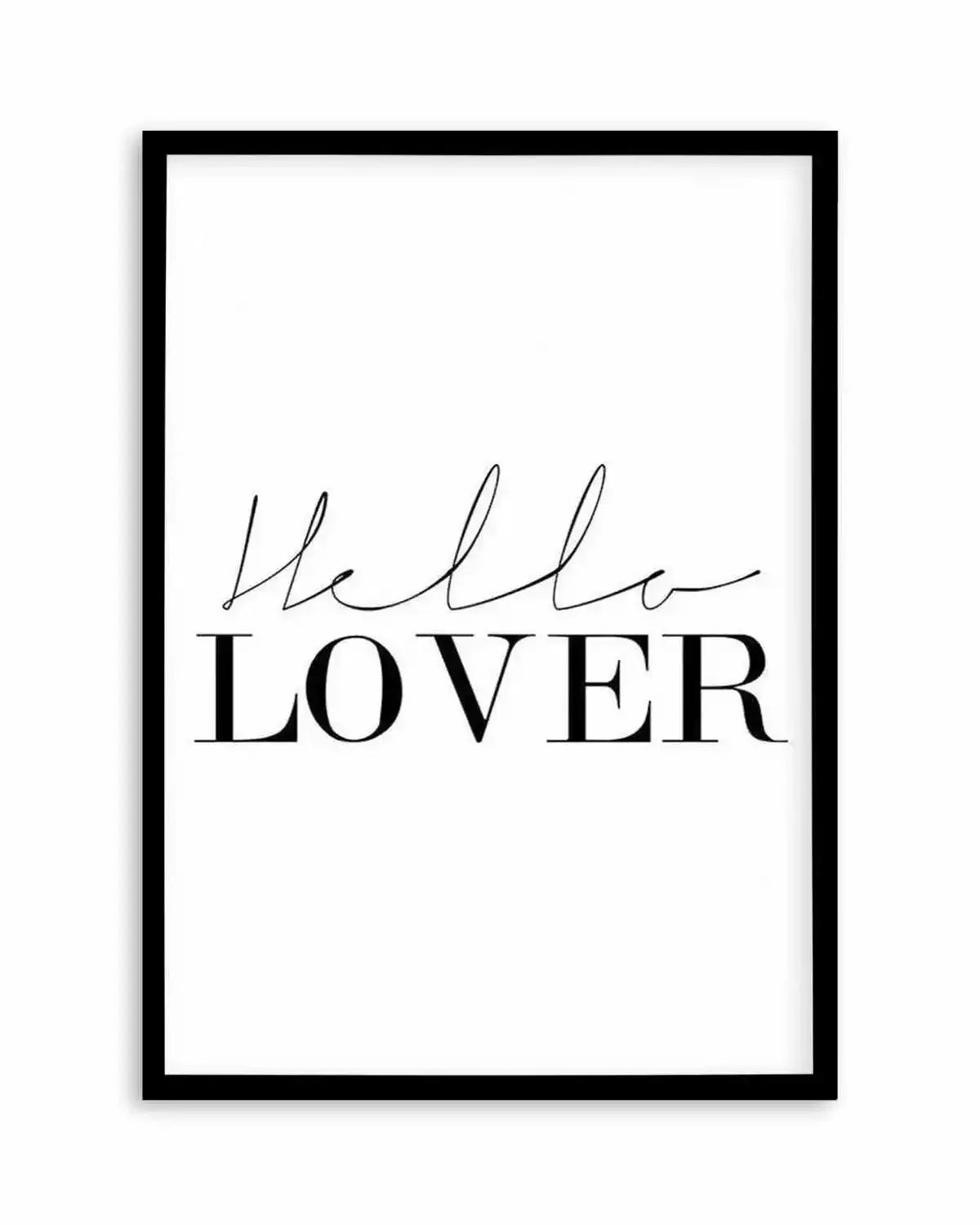 Hello Lover | PT Art Print from Olive et Oriel where you can shop wallpaper and artworks online