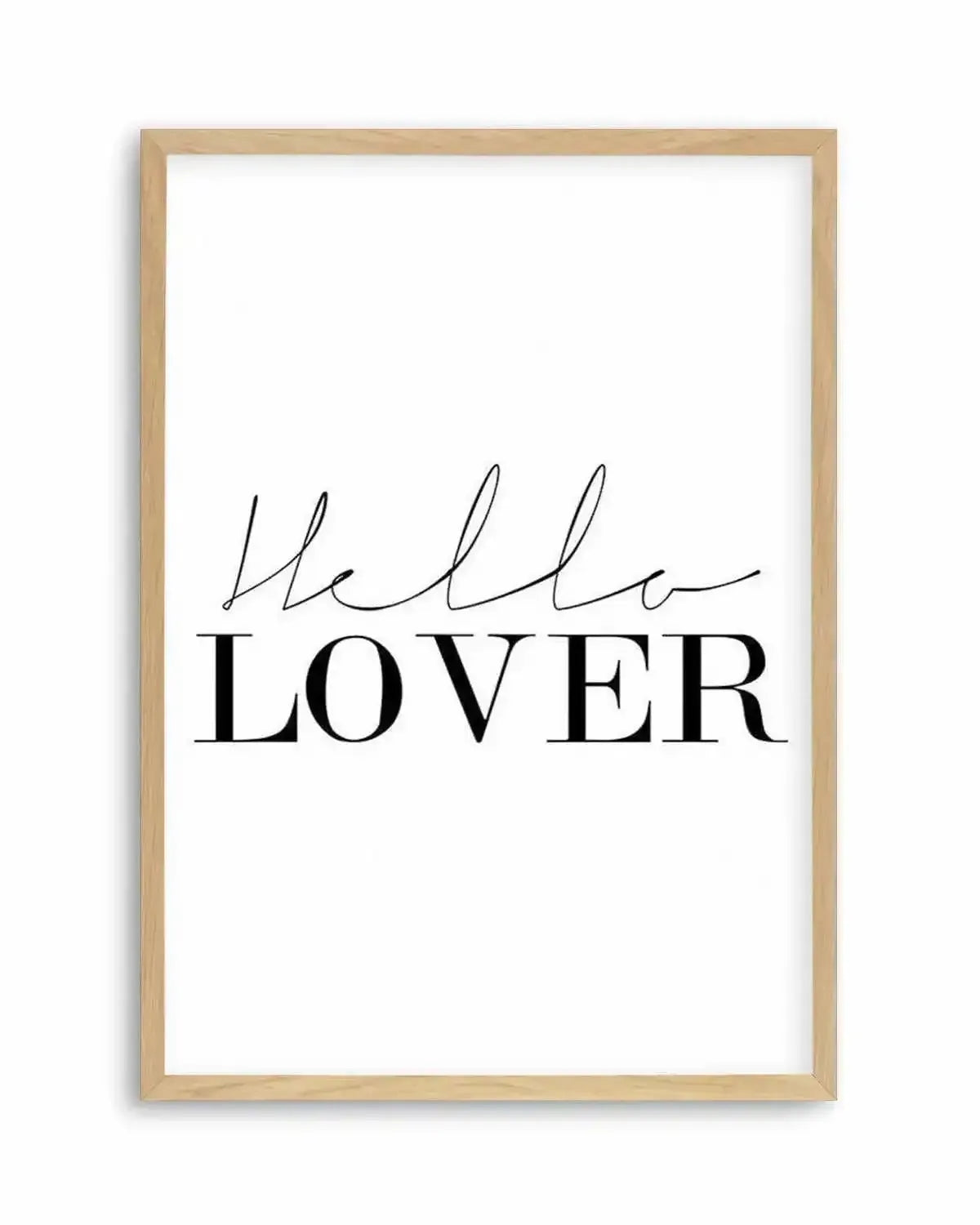 Hello Lover | PT Art Print from Olive et Oriel where you can shop wallpaper and artworks online