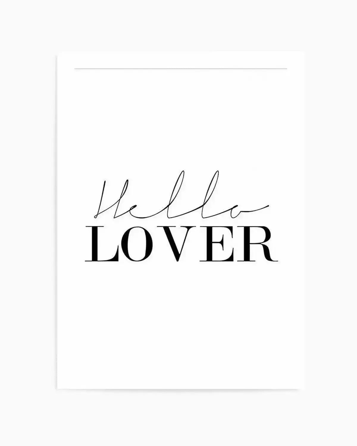 Hello Lover | PT Art Print from Olive et Oriel where you can shop wallpaper and artworks online
