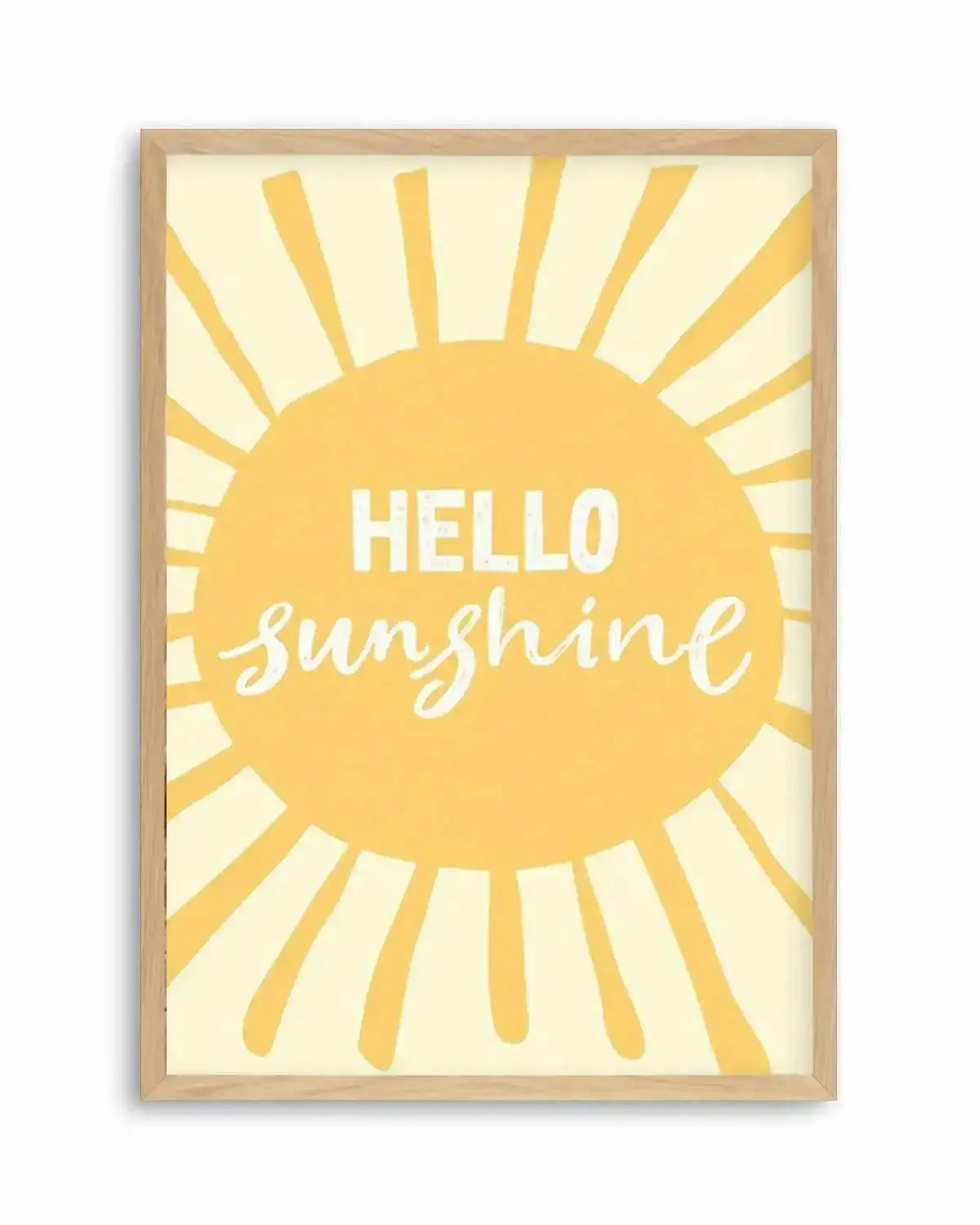Hello Sunshine Art Print from Olive et Oriel where you can shop wallpaper and artworks online