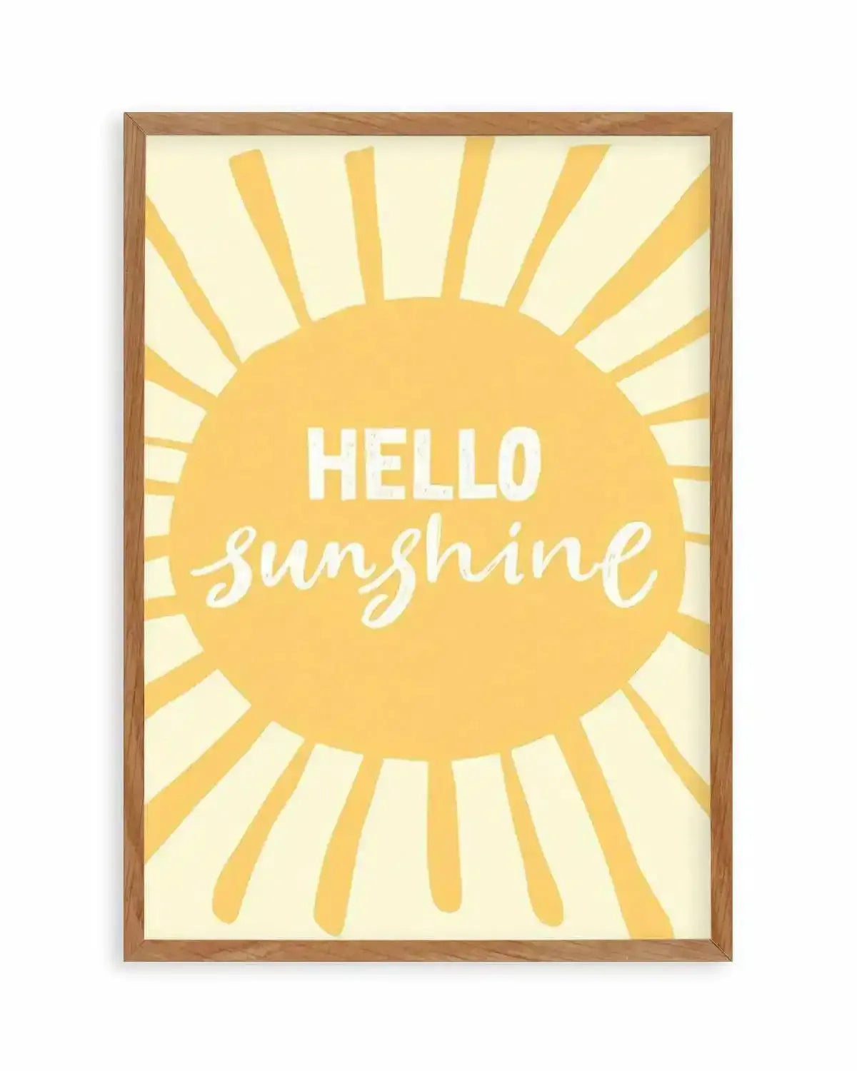 Hello Sunshine Art Print from Olive et Oriel where you can shop wallpaper and artworks online