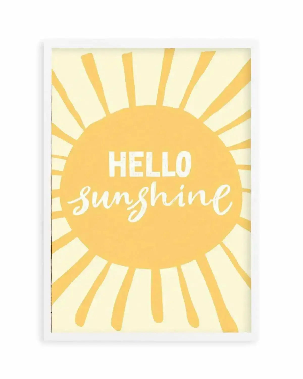 Hello Sunshine Art Print from Olive et Oriel where you can shop wallpaper and artworks online