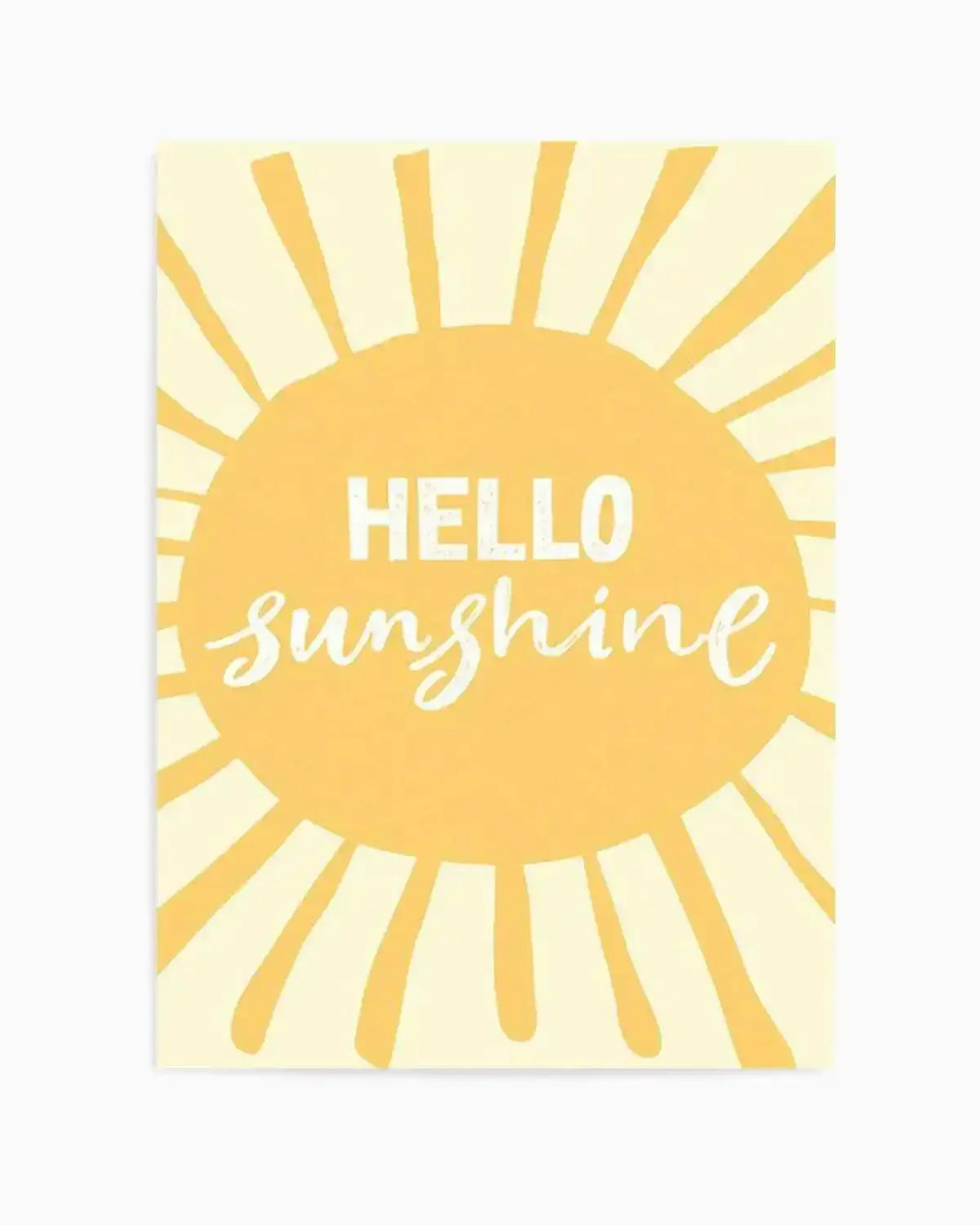 Hello Sunshine Art Print from Olive et Oriel where you can shop wallpaper and artworks online