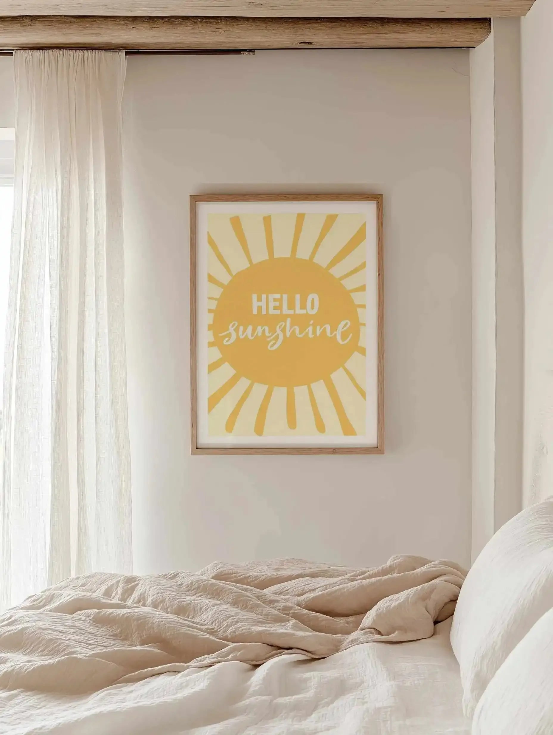 Hello Sunshine Art Print from Olive et Oriel where you can shop wallpaper and artworks online