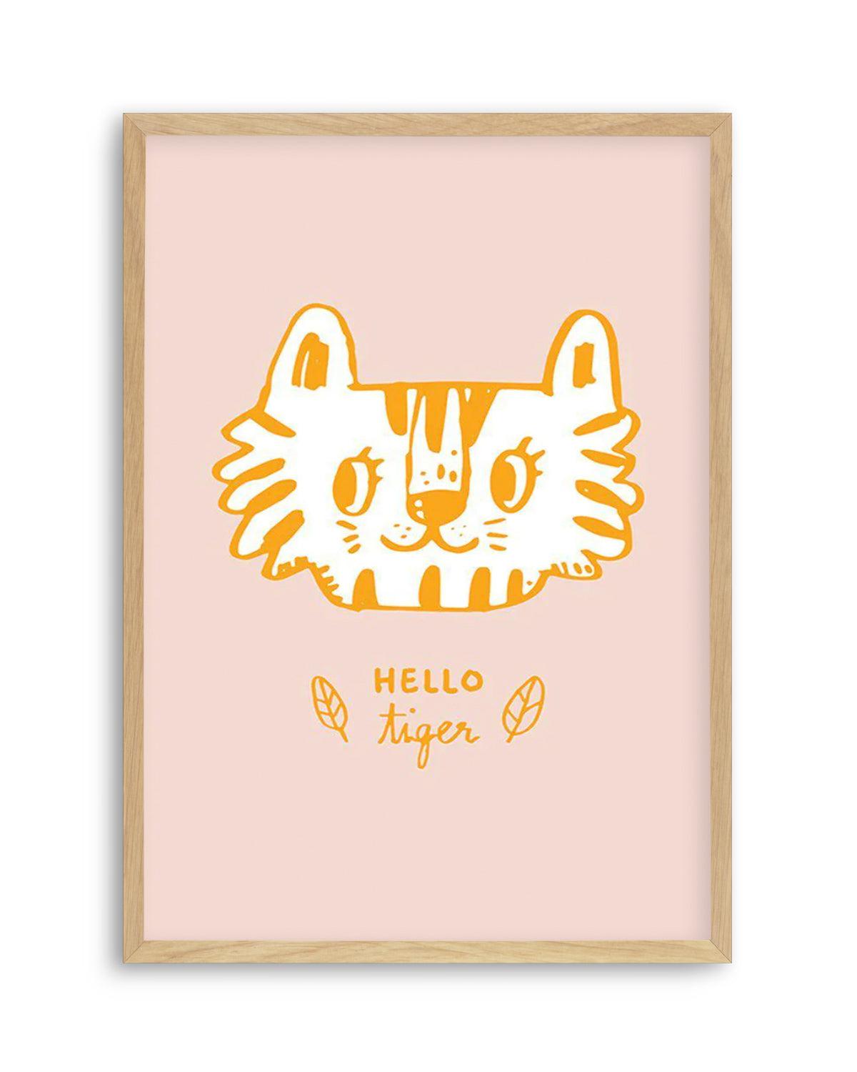 Hello Tiger Art Print