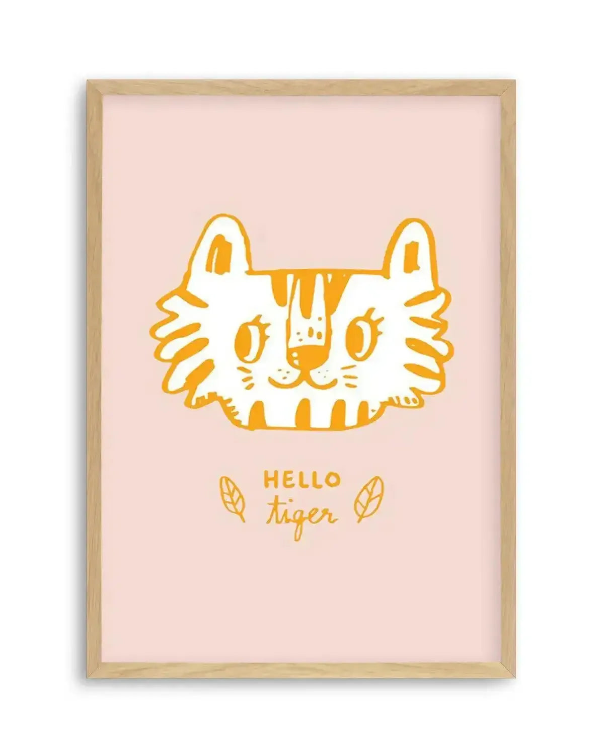 Hello Tiger Art Print from Olive et Oriel where you can shop wallpaper and artworks online