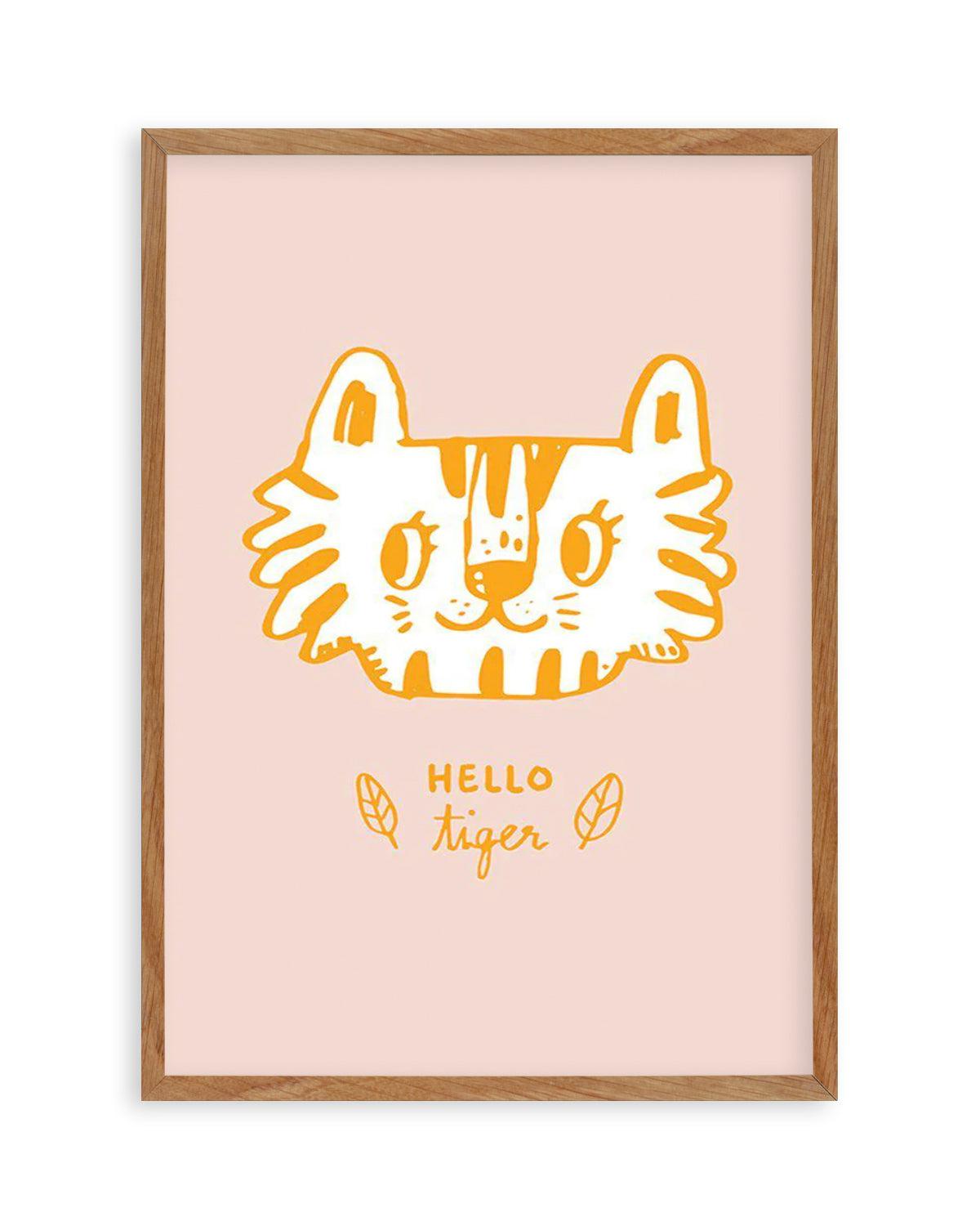 Hello Tiger Art Print